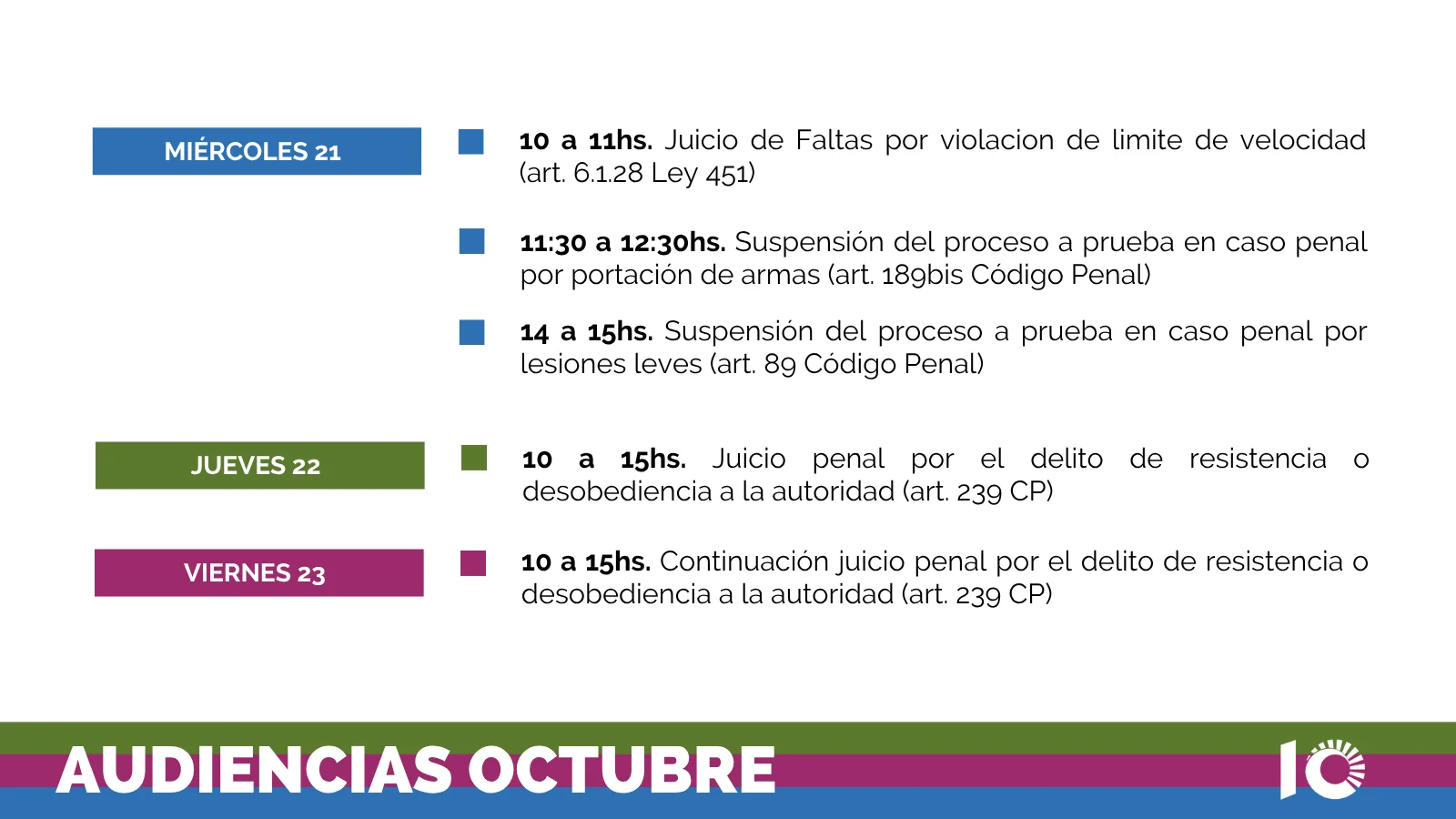Agenda Semanal